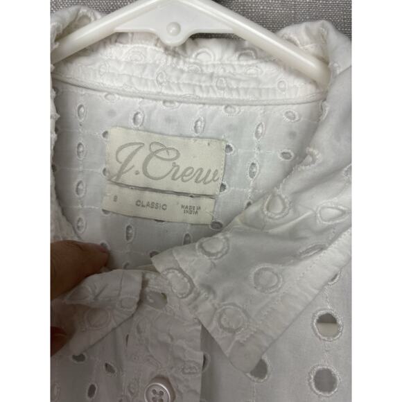 J CREW Classic-fit shirt in eyelet Item AW837 Size 8 - Picture 6 of 11
